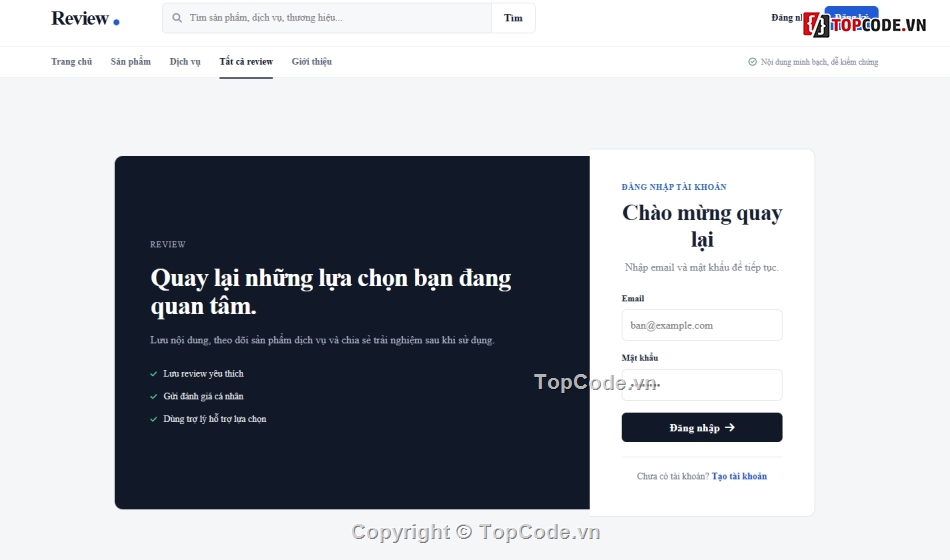 Đồ án,review,sản phẩm dịch vụ